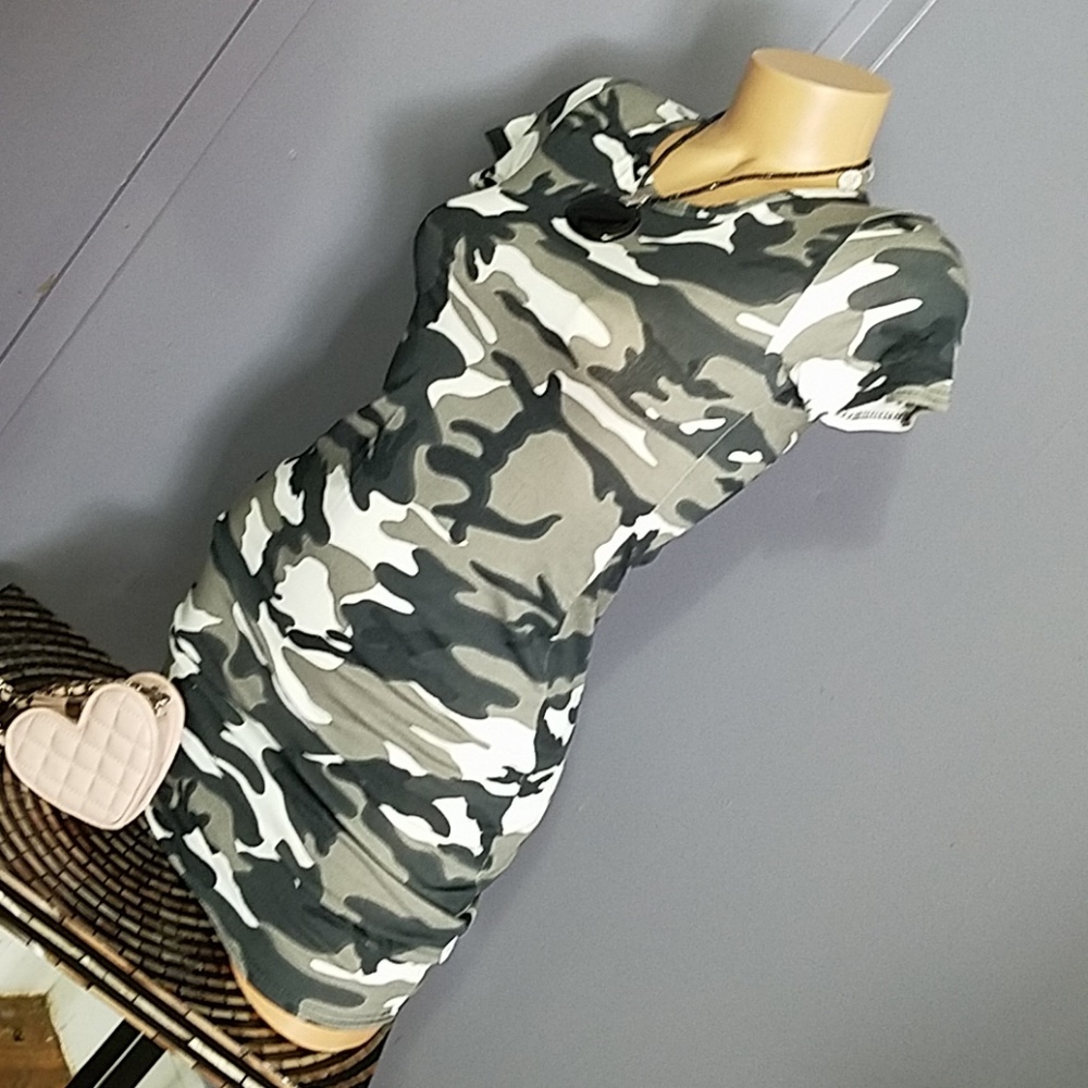 Super Sexy Camouflage Dress IMPORTED - Picture 3 of 12